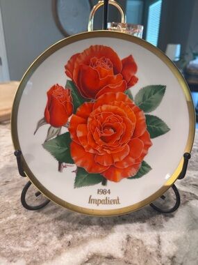 1984 Impatient Collector Plate - American Rose Society